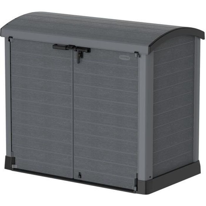 Armoire de rangement extérieur DURAMAX StoreAway Arc Lid 1200 L Cdiscount Jardin