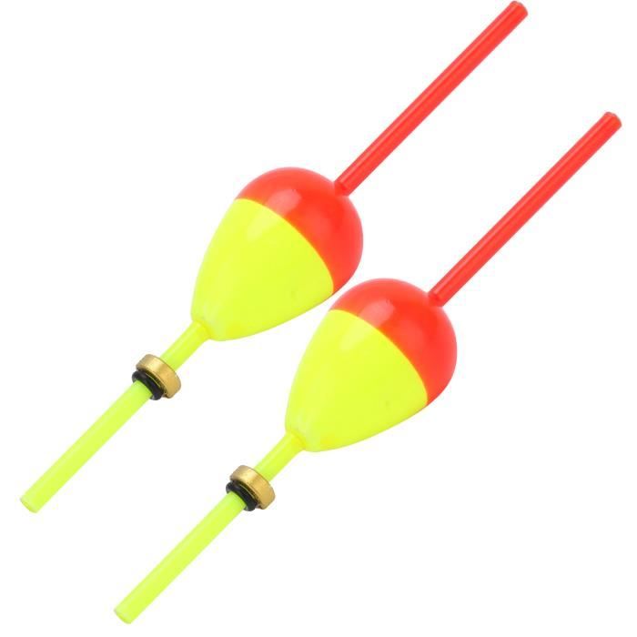 OriGlam Lot De 10 Flotteurs De Pêche Bâton Ovale En Bois Pour Truite - Flotteurs Sensibles Et Visibles