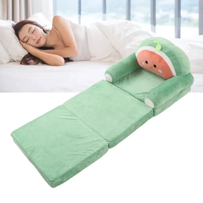 Canapé-Lit Enfants 2 En 1 Pliable - Dossier Animal Mignon - Sans Remplissage - Housse Lavable - Pour Chambre
