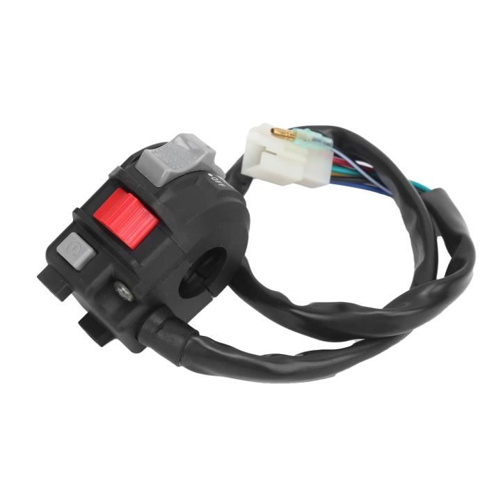 Interrupteur Double Moto 12V 16A - CNC Alliage Aluminium, Étanche, Pour Guidon 22mm, Phares/Projecteurs
