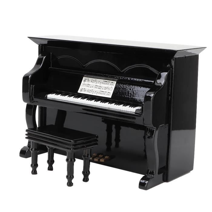 Mini Accordéon Bois 6cm - Modèle Instrument Musical Rouge Décoration Enfant