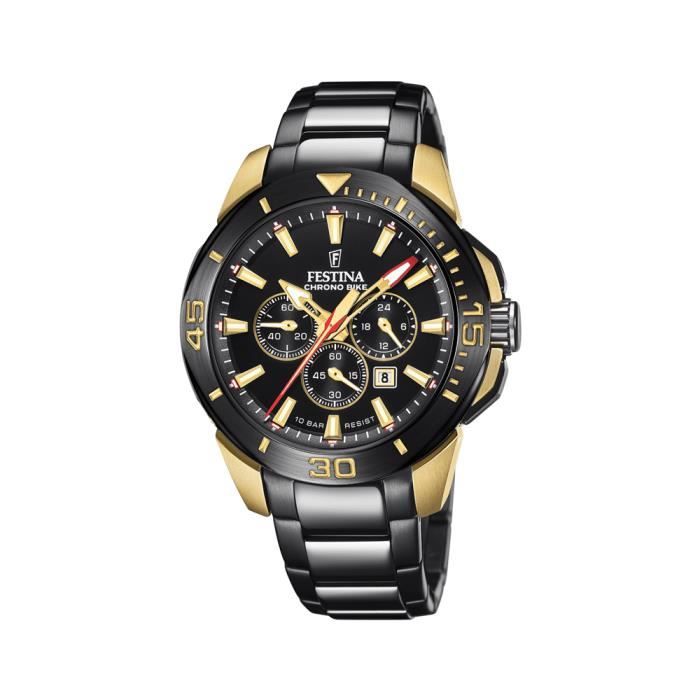 Montre - Festina - F20644/1 - Élégante - Chronographe - Acier inoxydable