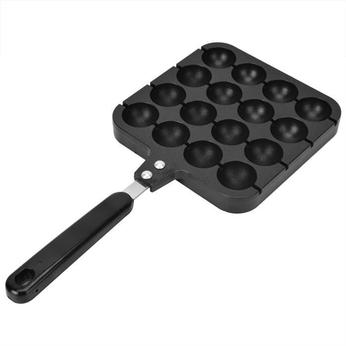 Poêle Takoyaki En Fonte 7 Trous – Antiadhésive & Polyvalente, Parfaite Pour Takoyaki, Mini Crêpes & Boulettes Japonaises