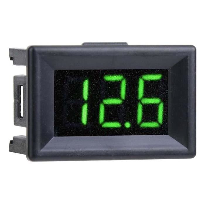 Mini Voltmètre LED 3 Chiffres - 3 à 30V - 1 Ou 2 Modules (vert, Bleu, Rouge)