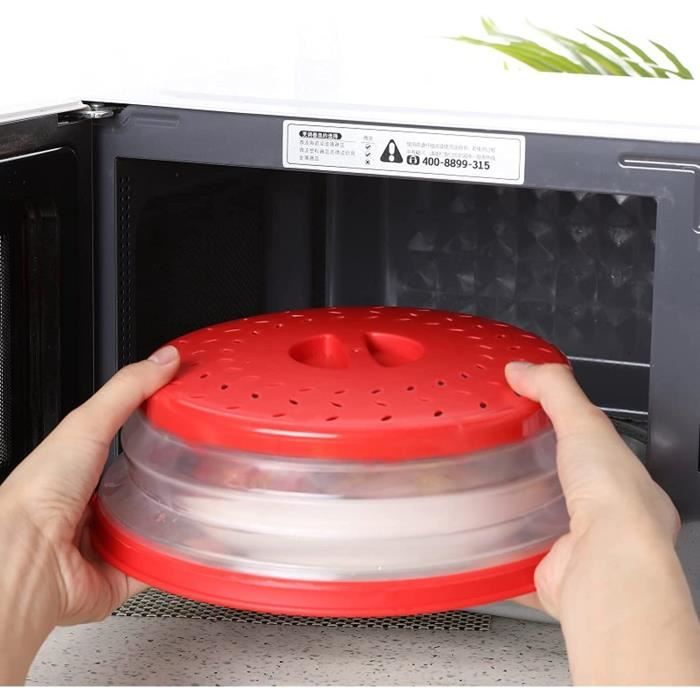 Cloche Micro Ondes- Couvercle Pliable Couverture de Protection  Anti-éclaboussures Passoire pour Fruits et Légumes sans BPA - Cdiscount  Maison