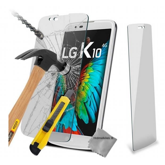 Kit Protection Intégrale Pour LG K9 / K8 2018 : Verre Trempé + Coque Transparente Anti-choc - Neuf
