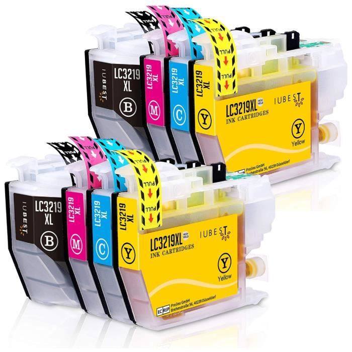 Lot De Cartouches D'Encre Compatibles Brother LC3219 XL - Pour Imprimante MFCJ5335DW Et Autres Modèles - Marque Encre4U