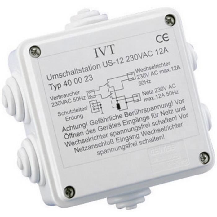 Station de commutation IVT US-12N 2760 VA 230 V/AC – 230 V/AC230 V/AC 230 V/AC
