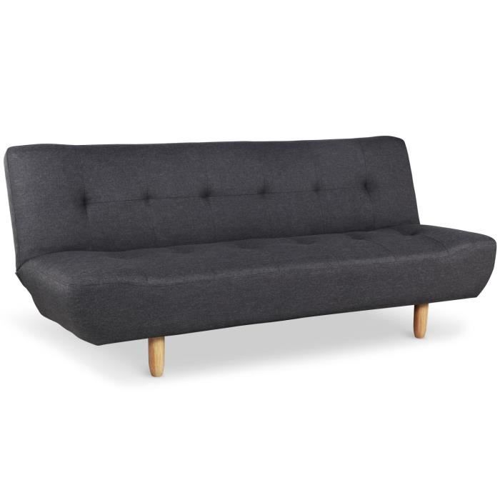 Canapé Convertible Scandinave Urban Gris Foncé Achat