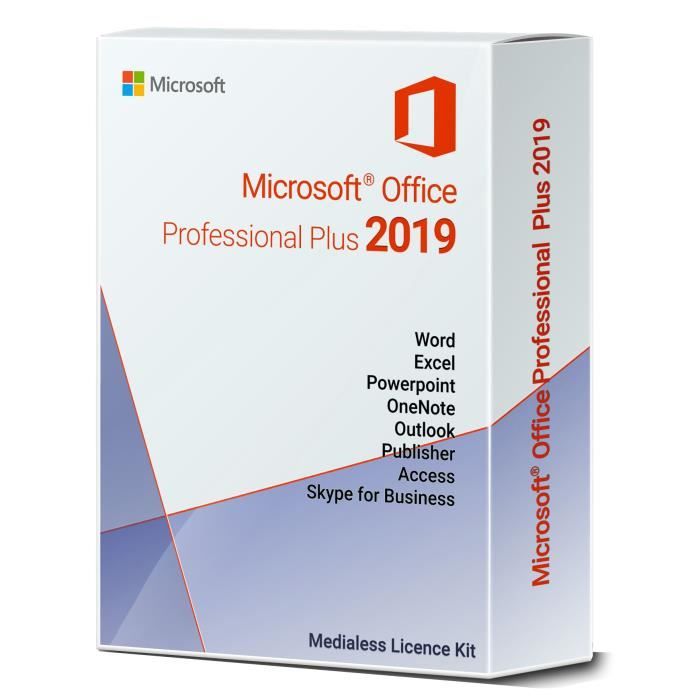 Clé Office 2019 Pro plus 64/32Bits LIVRAISON PAR MAIL