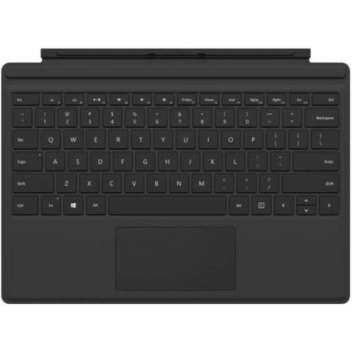 Microsoft Surface Pro Type Cover, Noir, Résistant aux rayures, Microsoft, Surface Pro 3 Surface Pro 4 Surface Pro, Pavé tactile