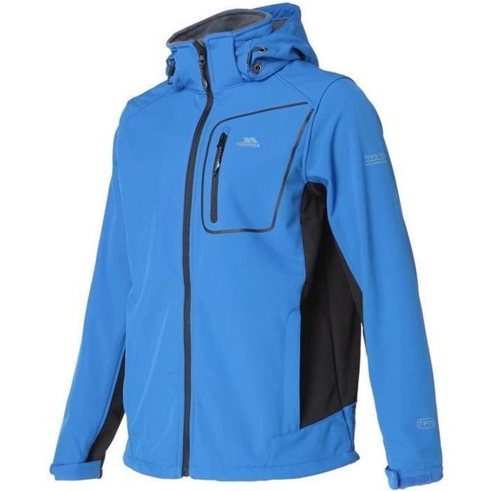 TRESPASS Veste Softshell Strathy II TP75 Homme - Bleu