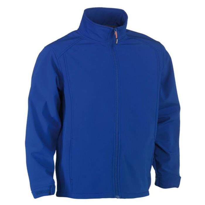 Veste de travail softshell - HK195 - Homme - Bleu roi - Imperméable - Respirante - Ajustable