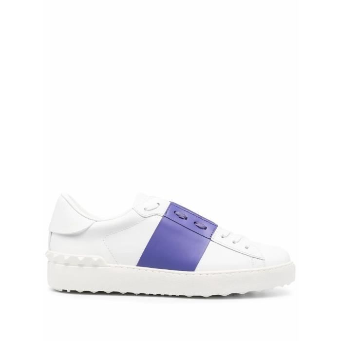 VALENTINO GARAVANI FEMME VW2S0781BLUS49 BLANC CUIR BASKETS Blanc - Achat /  Vente basket - Soldes Cdiscount