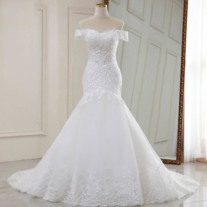 Robe clearance blanche sirene