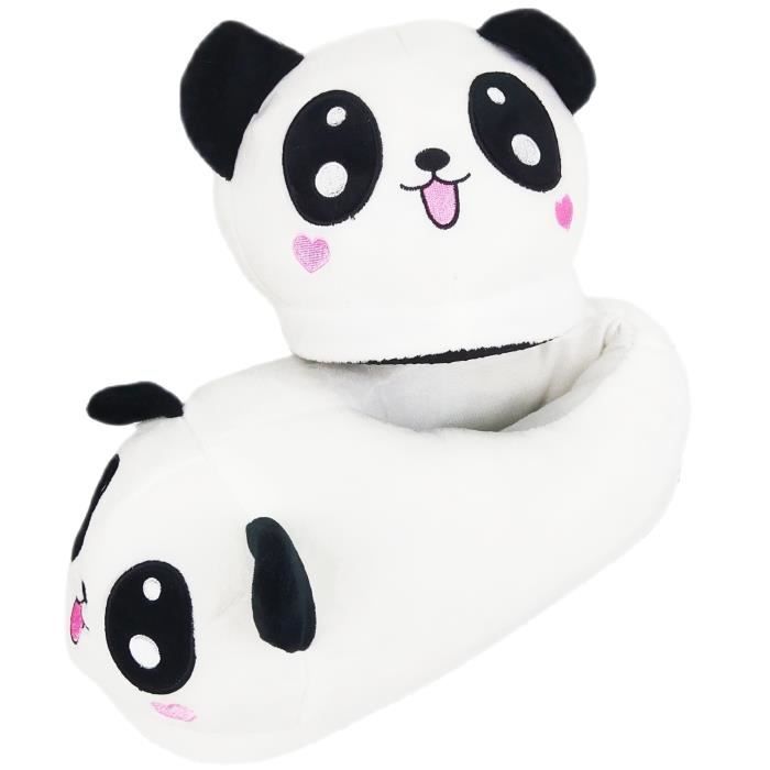 Chaussons Panda Halloween Pour Femme - Doux, Chauds Et Rigolos, Idéaux Pour L'hiver à La Maison