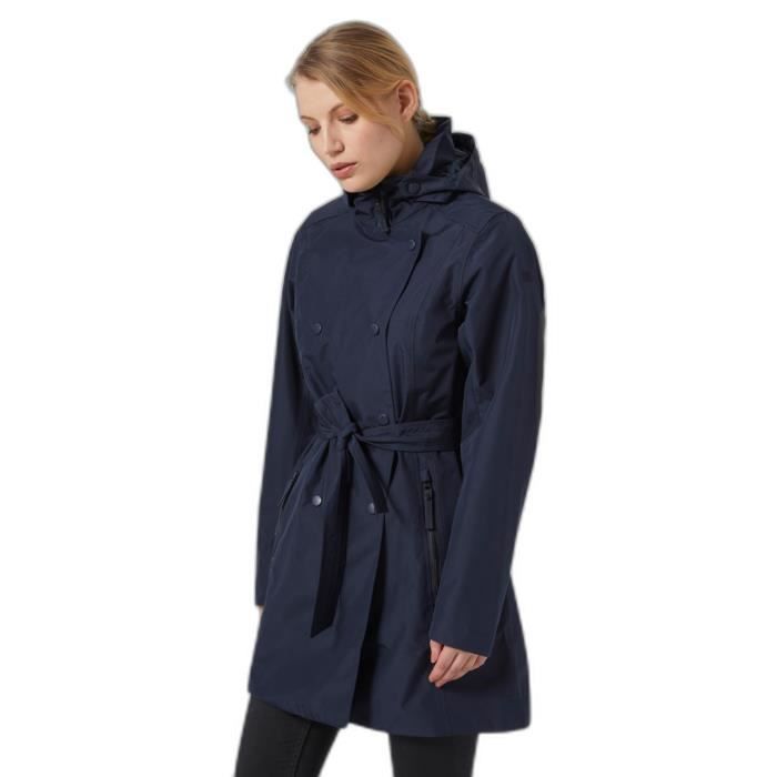 Trench Coupe Vent Capuche Veste Femme Imperméable EFOGEP - Manteau Pluie Capuche Randonnée Automne Hiver Vêtement Extérieur Automne Hiver