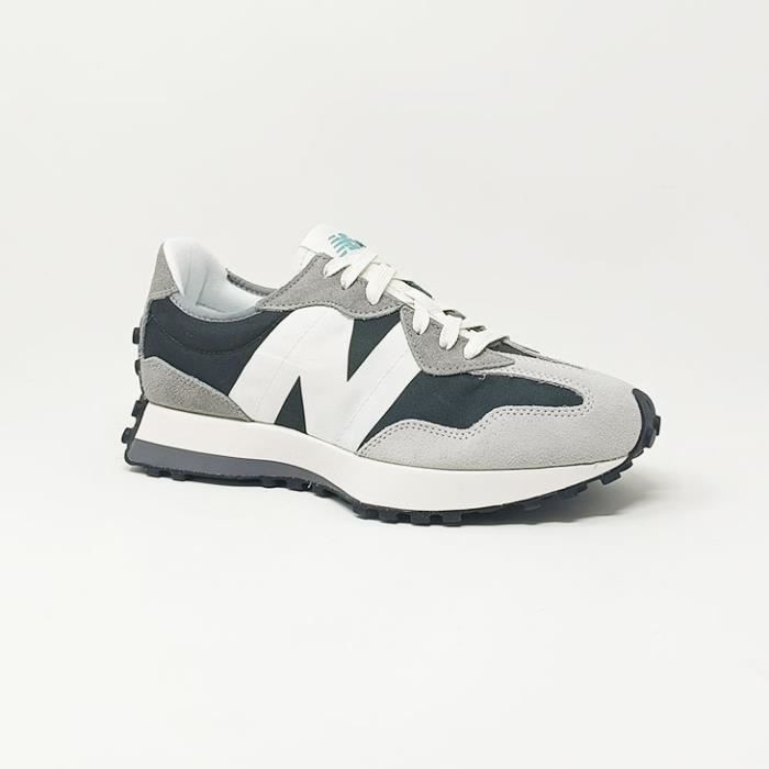 Baskets Homme - NEW BALANCE MS327 Noir/Gris - Talon Plat - Textile - Lacets