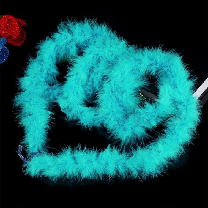 FINE-Lac bleu -Plume de boa épaisse50g2 m par bandepour robe de soirée de mariageplusieurs
