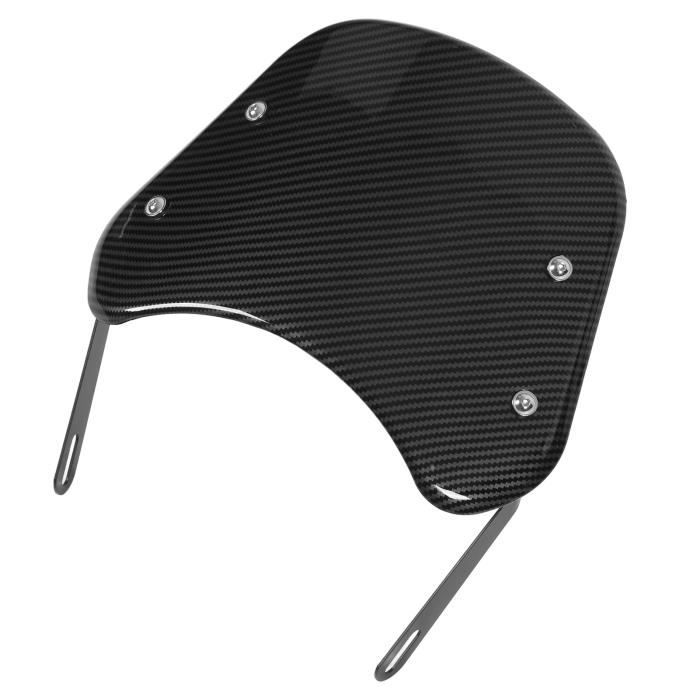 Pare-brise Double Bulle Kawasaki Z650 2017-2019 - Fumée - Protection Contre Le Vent Et Débris