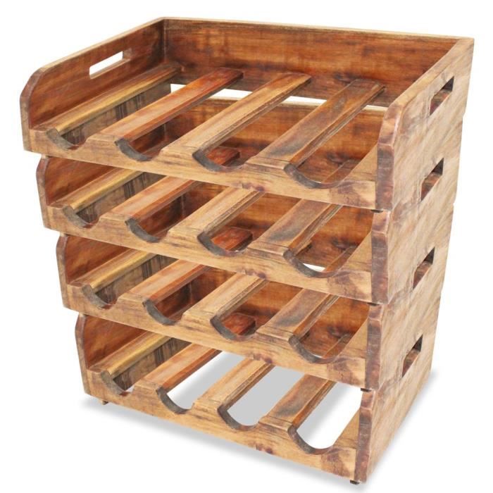 Get Wallpaper Casier A Bouteilles 4 Pcs Pour 16 Bouteilles Bois Recycle Achat HD