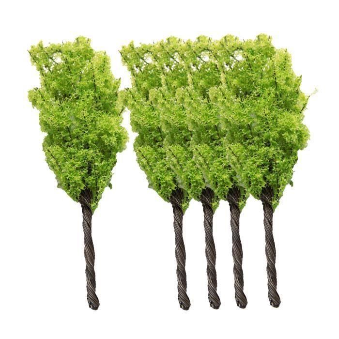 Lot De 50 Arbres Miniatures 3cm Pour Maquette Paysage - Échelle 1:500, Idéal Pour Train, Diorama Et Maison De Poupée - Vert Et Brun
