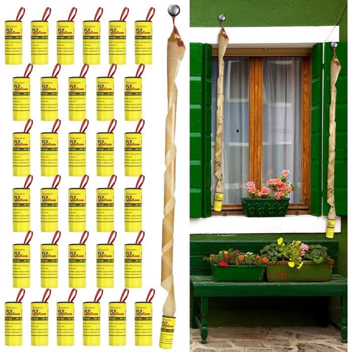 Piège à mouches pour agrumes, 30 jours, sphère collante, piège à mouches, attrape-balle, piège d'intérieur pour la cuisine et la maison  15