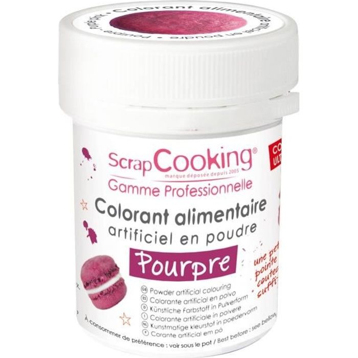Colorant alimentaire (artificiel) - Pourpre - Scrapcooking