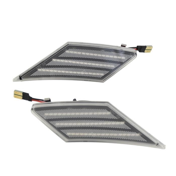 Feux De Jour LED Pour Voiture - Tube Souple 60cm - Blanc/Ambre - Découpable Tous Les 3cm