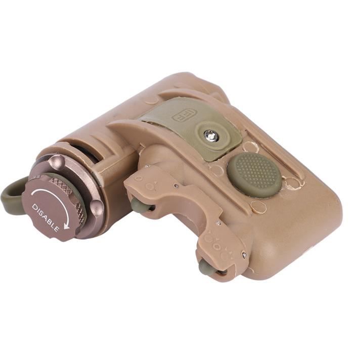 Lampe LED Tactique Pour Casque - Bande Lumineuse étanche - Pour Chasse, Camping, Militaire - Pile CR2032 Incluse