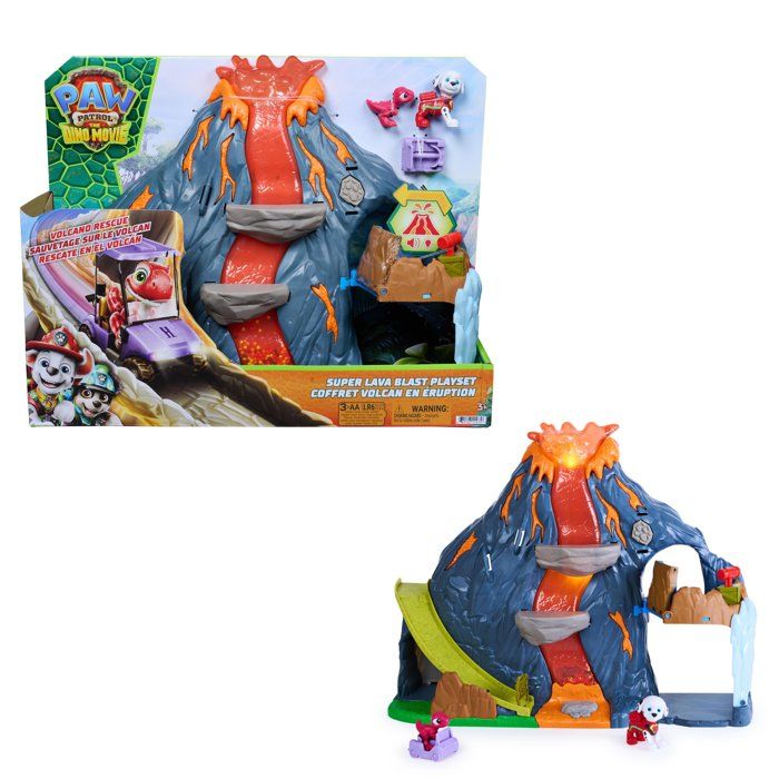 Playset Volcan Super Lava Blast - La Pat Patrouille - Le Film Mission Dino - SPINMASTER - A Partir De 3 Ans