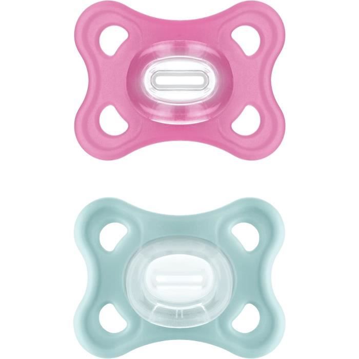 Tétines Silicone MAM - Lot De 4 - Pour Bébés 6+ Mois - SkinSoft, BPA Free
