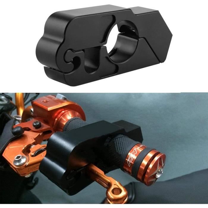 Ymiko Staffe Montaggio Fari Moto 26mm (2 Pezzi) - Regolabili In Acciaio Inox Per Forcelle 28-34mm, Colore Nero - 2