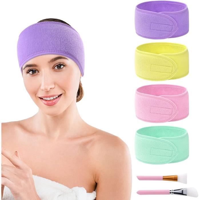 URAQT Headbands Élastique, Lot de 6 Bandeau Cheveux Femme, Bandeaux