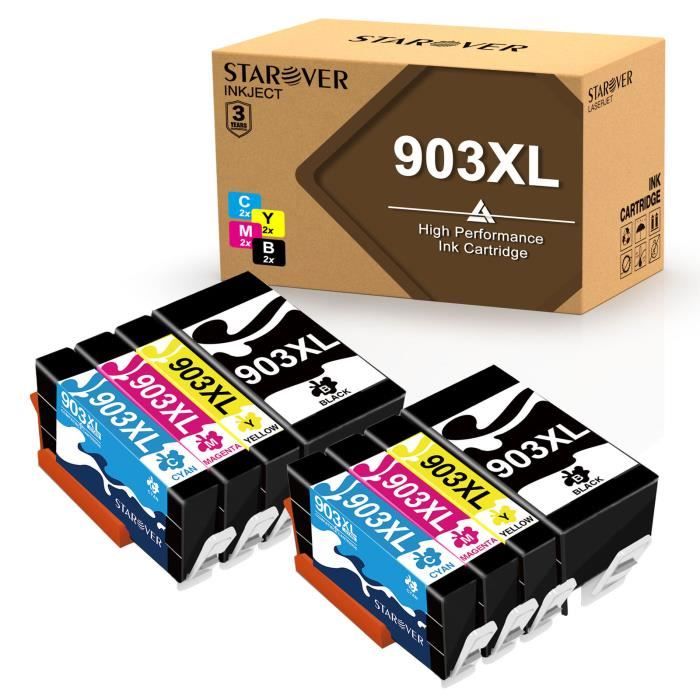 OFT 8 Cartouches d'encre HP 932 933 HP 932XL 933XL compatible pour HP OFT 8 Cartouches d'encre HP 932 933 HP 932XL 933XL compatible pour HP