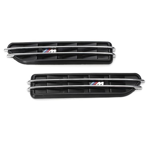 Grilles de Ventilation de Aile pour BMW E46 Sedan M3 Grilles Finition Chromé