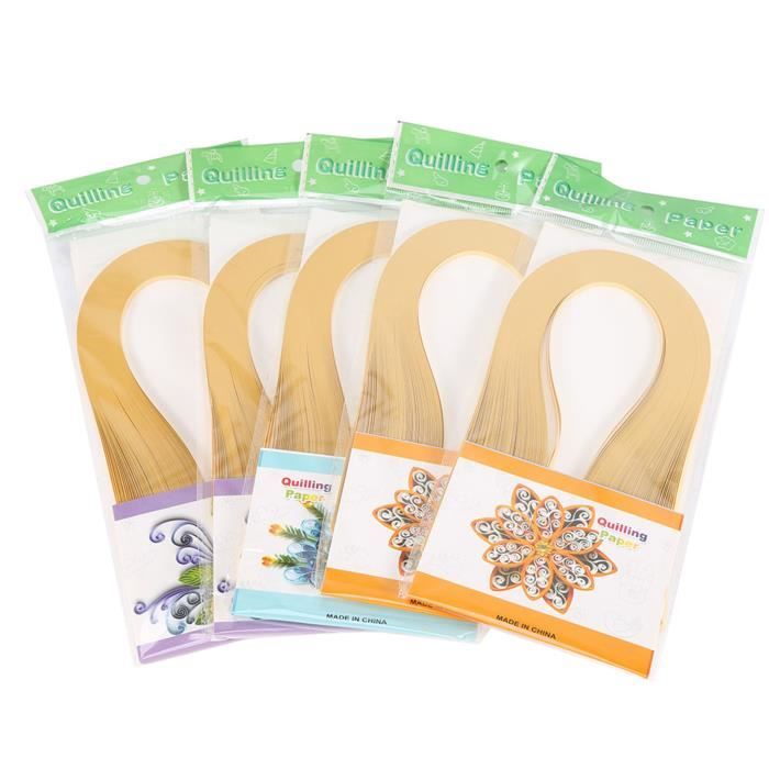 Papier Quilling Blanc 600 Bandes - 3mm Largeur Pour DIY, Origami Et Décoration