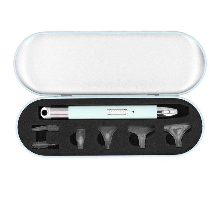 TMISHION stylo de forage à point lumineux USB Rechargeable Cross Stitch Applique Diamond Painting Tool avec boîte (Vert)-SPR