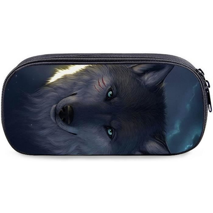 HELLHERO Sac à Déjeuner Isotherme Avec Motif Loup Galaxie - Pour