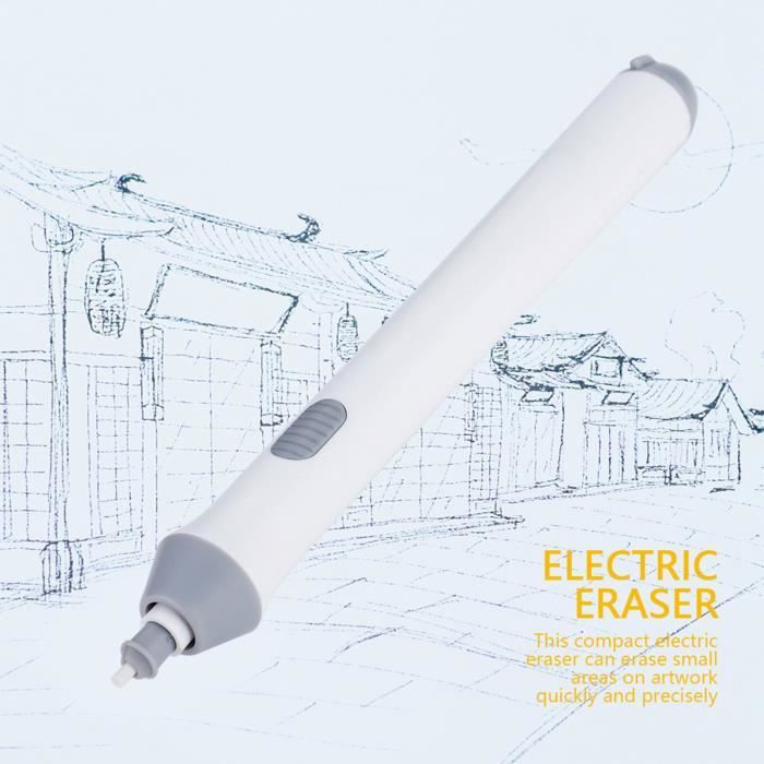 Cuteefun Gomme Électrique Avec 220 Recharges - Stylo Effaceur Automatique Pour Dessin Et Étude