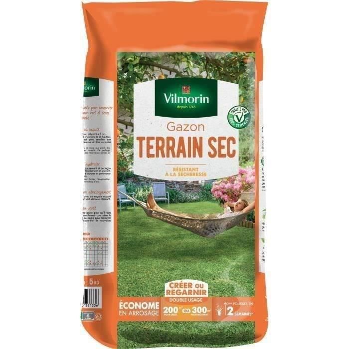 VILMORIN Semences de gazon rustique pour terrain sec - 5 kg