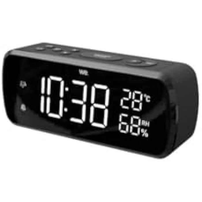Radio-réveil - WE - Grand affichage 18 - Radio FM - Double alarme - Port USB