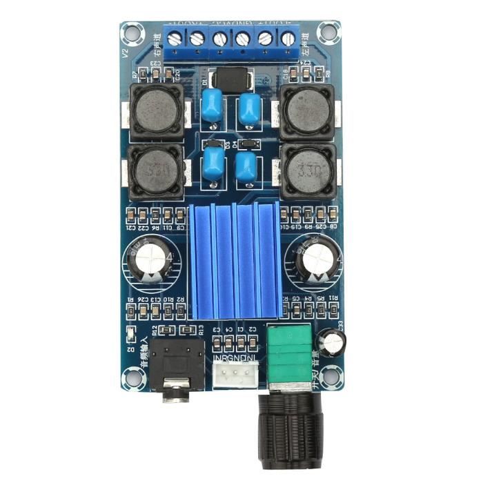 Carte Amplificateur Audio Numérique TPA3116 2x100W - Alimentation 12V-24V Pour Projets DIY