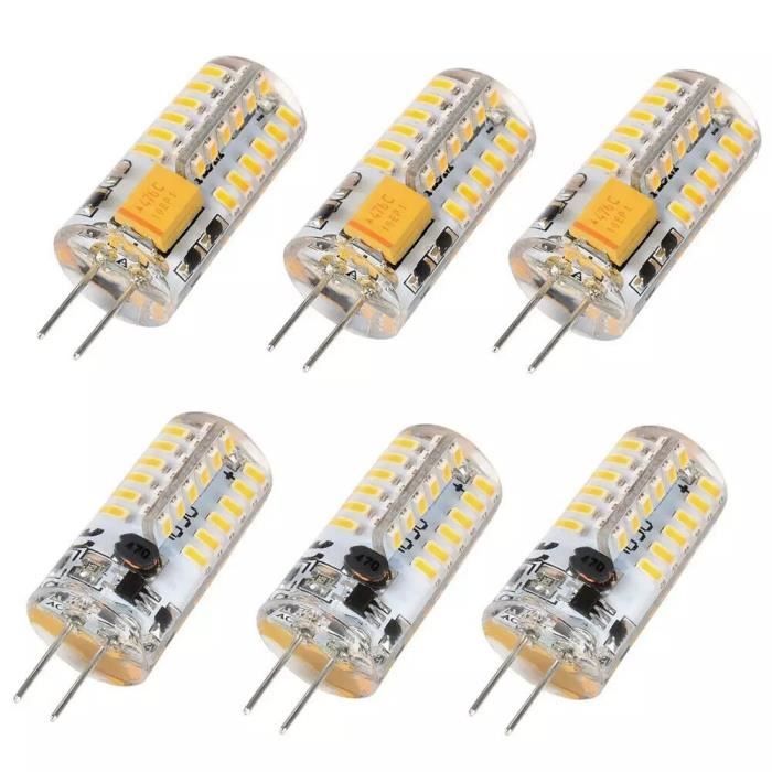 Lot De 10 Ampoules LED G4 1.5W 3000K Blanc Chaud - DC 12V, 110 Lumens, Bi-Pin, Neuf Origine Chine