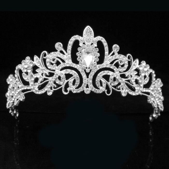 Couronne Diadème Strass Pour Femmes - Lot De 2 Pièces, Accessoire Cheveux élégant Pour Mariage, Anniversaire, Fête