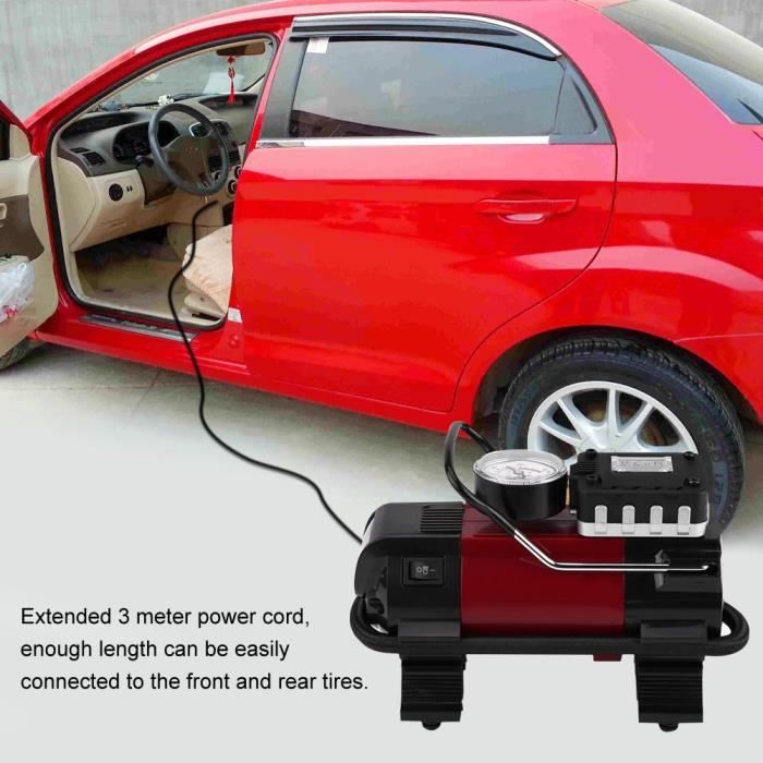 Pompe De Compresseur D Air De Gonfleur De Pneu De Voiture De 12v