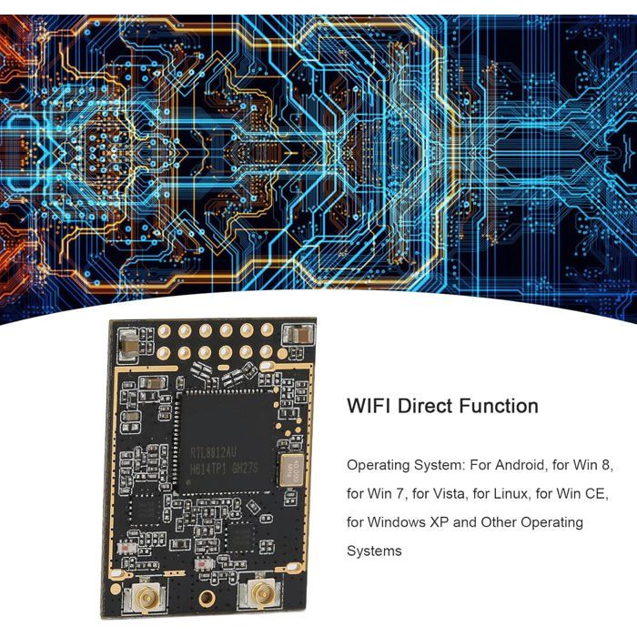 Rtl8912au Module Module WiFi USB RTL8812AU 1200Mbps Double Bande 2.4/5GHz MIMO ...