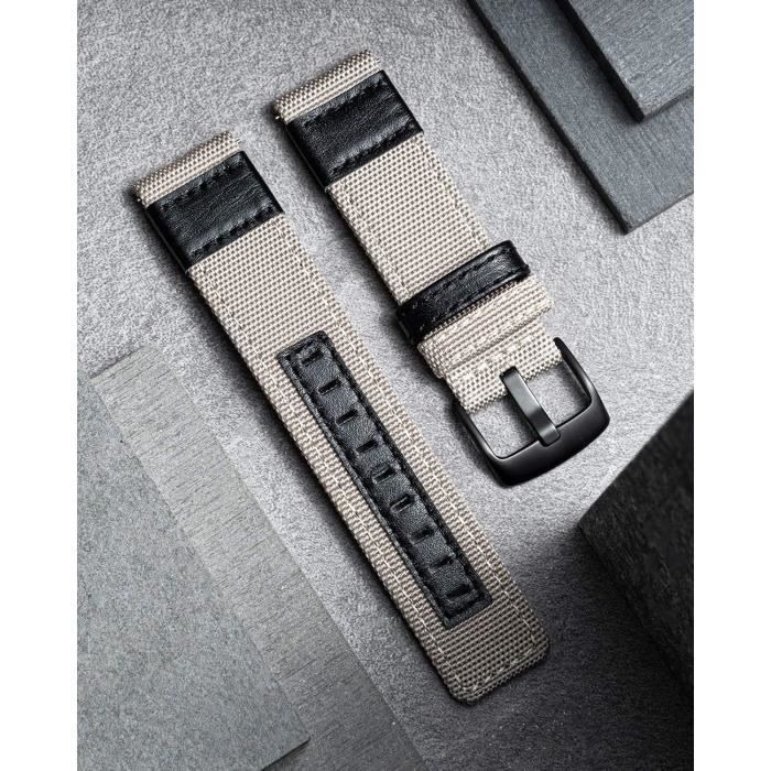 Bracelet montre hot sale tissu 20 mm