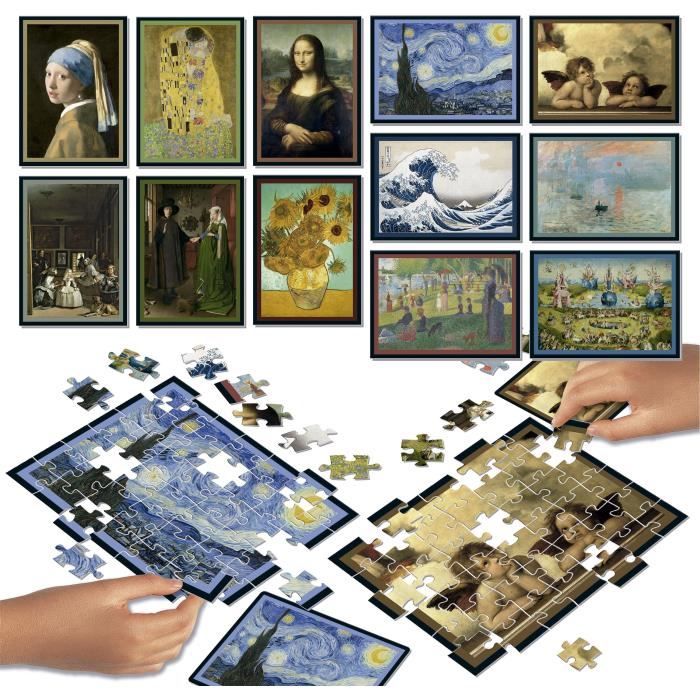 Educa Puzzle Bataille Natura - Jeu De Société Amusant Dès 7 Ans Avec 12 Puzzles De 42 Pièces, Parfait Pour Stimuler L'Esprit Et La Rapidité