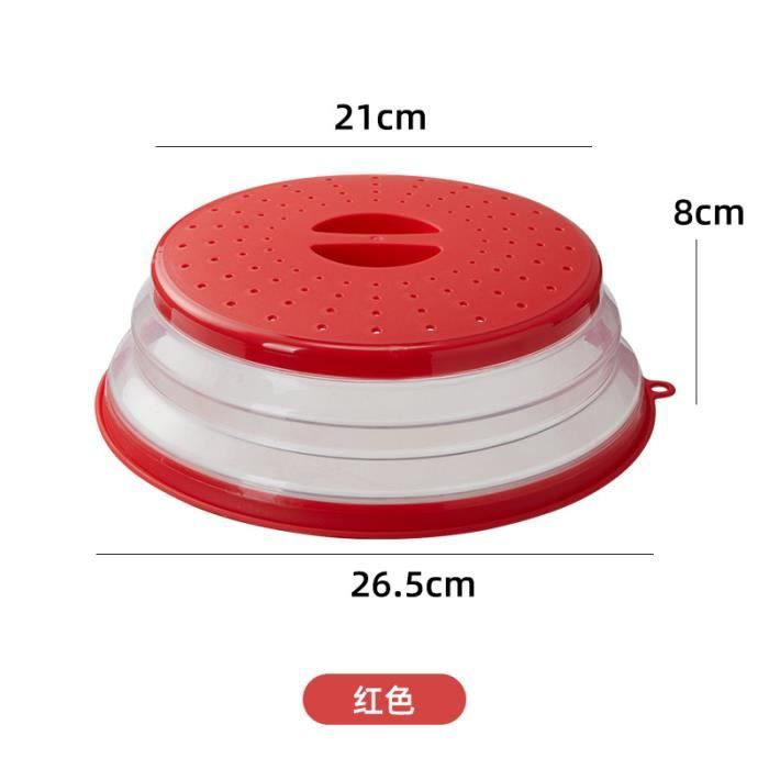 Cloche Micro Ondes- Couvercle Pliable Couverture de Protection Anti- éclaboussures Passoire pour Fruits et Légumes sans BPA - Cdiscount Maison